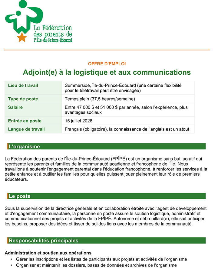 Offre emploi FPIPE 1